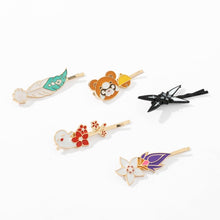 Load image into Gallery viewer, 5Pcs/Set Genshin Impact hair clips
