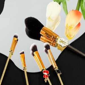 5Pcs/Set Wednesday Addams Makeup Brushes