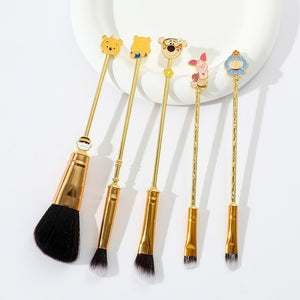 5pcs/set Winnie the Pooh Makeup Brushes