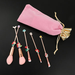 5pcs/set The Little Mermaid Makeup Brushes