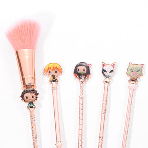 2021 New Rose Gold Demon Slayer Makeup Brush set - Panashe Essence 
