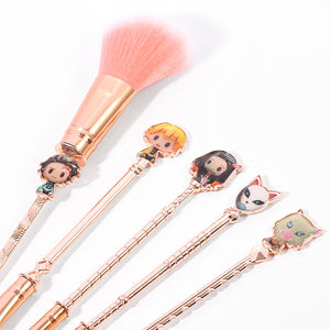 2021 New Rose Gold Demon Slayer Makeup Brush set - Panashe Essence 