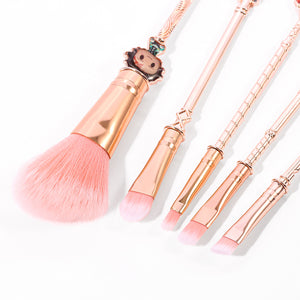 2021 New Rose Gold Demon Slayer Makeup Brush set - Panashe Essence 