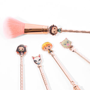 2021 New Rose Gold Demon Slayer Makeup Brush set - Panashe Essence 