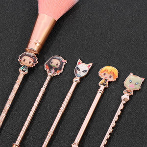 2021 New Rose Gold Demon Slayer Makeup Brush set - Panashe Essence 