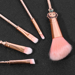 2021 New Rose Gold Demon Slayer Makeup Brush set - Panashe Essence 