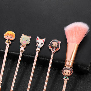 2021 New Rose Gold Demon Slayer Makeup Brush set - Panashe Essence 