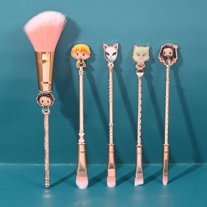 2021 New Rose Gold Demon Slayer Makeup Brush set - Panashe Essence 