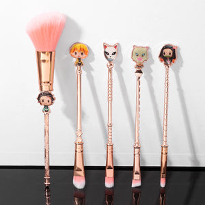 2021 New Rose Gold Demon Slayer Makeup Brush set - Panashe Essence 
