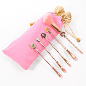 2021 New Rose Gold Demon Slayer Makeup Brush set - Panashe Essence 
