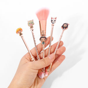 2021 New Rose Gold Demon Slayer Makeup Brush set - Panashe Essence 