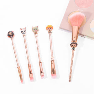 2021 New Rose Gold Demon Slayer Makeup Brush set - Panashe Essence 