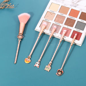 2021 New Rose Gold Demon Slayer Makeup Brush set - Panashe Essence 