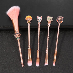 2021 New Rose Gold Demon Slayer Makeup Brush set - Panashe Essence 