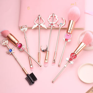 New Sailor Moon Cosmetic Brush Set 8pcs - Panashe Essence 