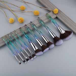 10Pcs Crystal Makeup Brushes Set - Panashe Essence 