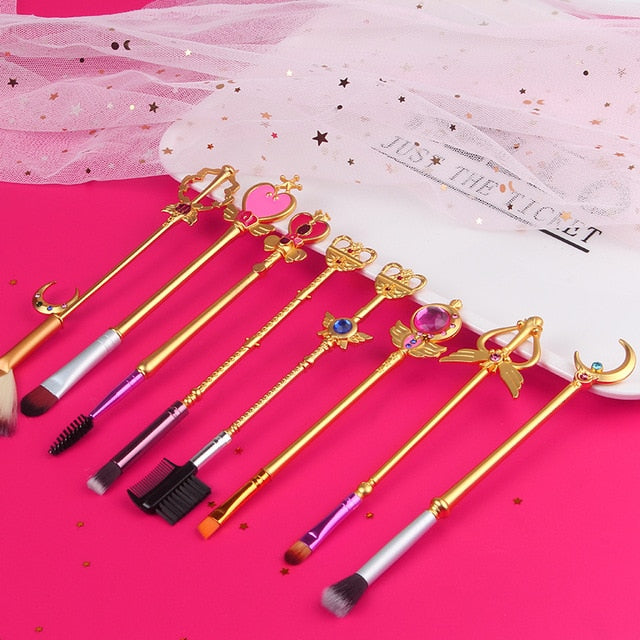 Classic Sailor Moon Makeup Brushes Set - Panashe Essence 