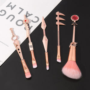 Limited edition 2021 Rose gold/Silver Classic  Naruto Anime  Makeup Brush Set - Panashe Essence 