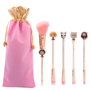 Open image in slideshow, 2021 New Rose Gold Demon Slayer Makeup Brush set - Panashe Essence 

