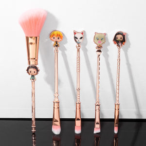 14pcs Demon Slayer Makeup Brushes + Comb Set combo - Panashe Essence 