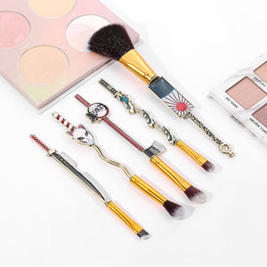 14pcs Demon Slayer Makeup Brushes + Comb Set combo - Panashe Essence 
