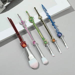 10pcs Genshin Impact Makeup Brush Set Combo - Panashe Essence 