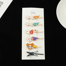 Load image into Gallery viewer, 5Pcs/Set Genshin Impact hair clips
