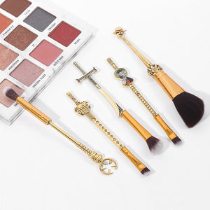 10pc/set One Piece Makeup Brushes