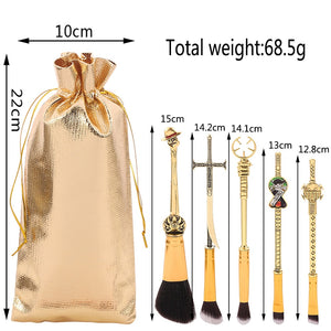10pc/set One Piece Makeup Brushes