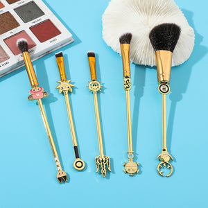 10pc/set One Piece Makeup Brushes